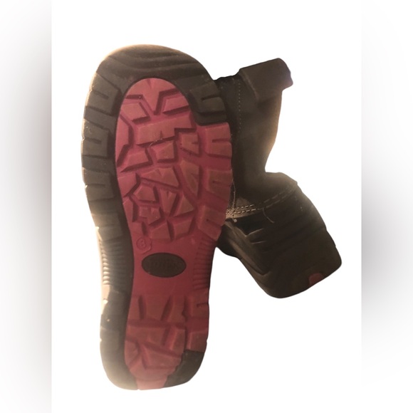 Girl’s Totes Winter Waterproof Snow Boots Size 3 With Gray Suede Upper - Picture 7 of 9